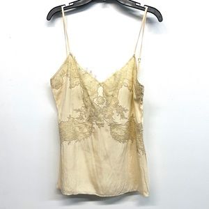 HAUTE HIPPIE LACE APPLIQUÉ CAMISOLE - SZ S